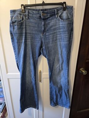 St John Bay Classic Blue Women's Jeans - Blue Stretch Denim Size 18W